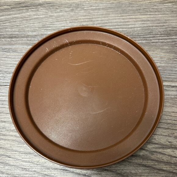 Tupperware 7" Seal N Serve Lid Replacement Orange (1207-14) Brown (1207-44) Vtg - Picture 11 of 13